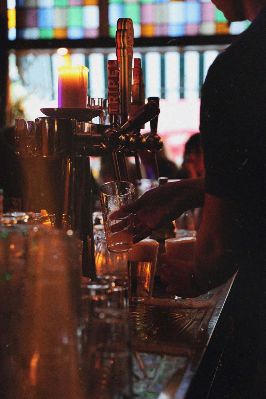 Les pompes à bière du comptoir